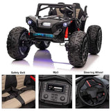 Megastar UTV With Removable Canopy, Remote Control And Colorful Lights 2 Seater 12V - Red
