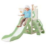 Megastar 4-In-1 Baby Slide Outdoor Indoor Playground With Basketball Hoop And Binoculars
