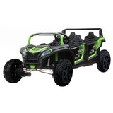 Megastar Kids 48V XXXXL Electric Rideon Dune Buggy Jeep High Speed - 4 Seater - Green