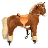Megastar Gallop 'N' Play Action-Packed Mechanical Horse Riding Toy For - Brown