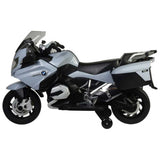 Megastar Ride On 12V Officially Licensed BMW Rechargeable Powered Riding Motorbike - Grey
