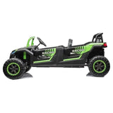 Megastar Blade XXL Kids Electric Ride-On 4 Seater Dune Buggy Jeep 24V - Green