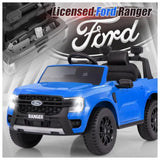 Megastar Licensed Ford Ranger Remote Control Ride-On Car 12V - Blue