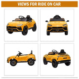 Megastar Licensed Lamborghini Urus Electric With Remote Control Cars 12V - Yellow