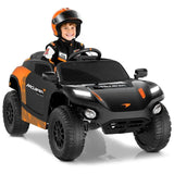 Megastar Licensed Mclaren Kids Electric Toy Jeep 12V With Remote Control Ride-On - Black