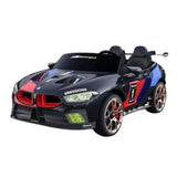 Megastar M8 Gte Style Racing 24V Electric Ride-On Car With Parental Remote Control - Black
