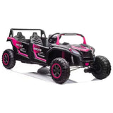 Megastar Kids 48V XXXXL Electric Rideon Dune Buggy Jeep High Speed - 4 Seater - Pink