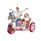 Megastar Ride On Royal Princess Carriage Children Electric Toy Rider 12V - Pink