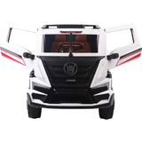 megastar-12v-clunker-truck-with-rubber-tyres-leather-seats-black-4