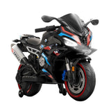 Megastar Kids Electric Superbike Ride-On 12V Dual Motor, Led Lights - Black