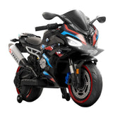 Megastar Kids Electric Superbike Ride-On 12V Dual Motor, Led Lights - Black