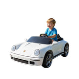 Megastar Big Ride On 24 V Licensed Porsche Kids Electric Car For 2 Kids With Parental Remote Control - White