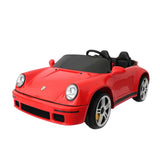 Megastar Big Ride On 24 V Licensed Porsche Kids Electric Car For 2 Kids With Parental Remote Control - Red