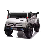 Megastar Ride On Licensed Mercedes 24 V Kids Electric Car Truck With Remote Control - White