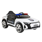 Megastar Single Seater Audi Police Electric Ride-On Car 12V - White