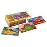 Melissa and Doug Dinosaur Jigsaw Puzzles in a Box