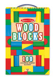 Melissa and Doug 100 Wood Blocks Set