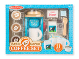 Melissa and Doug Wooden Brew & Serve Coffee Set