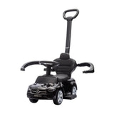Mercedes-benz C-Class Ride-On Push Car With Handle - Black