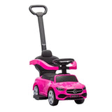 Mercedes-benz C-Class Ride-On Push Car With Handle - Pink
