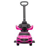 MYTS Girl's Mercedes-Benz C-Class Licensed Ride-On Push Car With Handle - Pink
