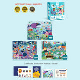 Mideer 3-in-1 Level Up Puzzles Magical World - Level 5