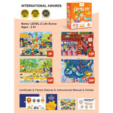 Mideer 4-in-1 Level Up Puzzles Adventure - Level 2