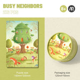 Mideer Busy Neighbors Pocket Puzzle Series - 216pcs