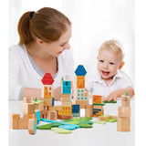 Mideer Let Us Build A City Wooden Blocks - 79Pcs