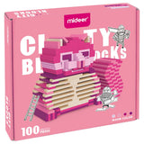Mideer Wooden Blocks Pink - 100pcs