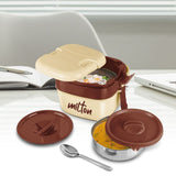 Milton Cubic Small Inner Stainless Steel Lunch Box 800ml -Ivory