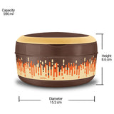 Milton Insulated Inner Stainless Steel Lunch Box 590ml -Brown