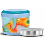 Milton Insulated Inner Stainless Steel Lunch Box 900ml - Floral Blue