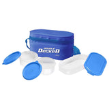 Milton Plastic Double Decker Lunch Box Set With Lunch Bag - Blue
