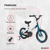 Mogoo Spark 14" Magnesium Kids Bicycle - Turquoise