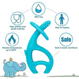 Mombella Dancing Elephant Teether - Blue