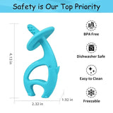 Mombella Dancing Elephant Teether - Blue