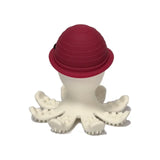 Mombella Ollie Octopus Teether Toy - Chimney Red