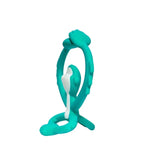 Mombella Hugging Monkey Teether Toys - Aqua Green