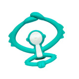 Mombella Hugging Monkey Teether Toys - Aqua Green