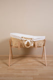 Childhome Bundle Moses Basket with Mattress and Off White Cover