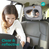 Moon 360-Degree Baby Back Seat Mirror - Grey