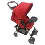 Moon Bezik One Fold Stroller - Dark Red