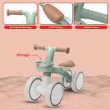 Moon Swift Baby Balance Bike - Green