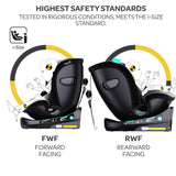 Moon GYRO PRO i-Size 360 Degree Roating Car Seat - Grey