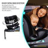 Moon GYRO PRO Plus i-Size 360 Degree Roating Car Seat - Black
