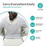 Moon Karygo Baby Sling Carrier - Light Grey