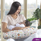 Moon Portable Nursing Breast Feeding Baby Support Pillow With Zippered Cover - Flowers