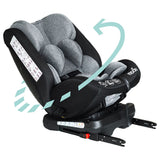 Moon Rover Baby/Infant Car Seat 360?ø Rotate - Black