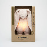 Moonie 2.0 Organic Humming Bunny Friend with Lamp - Rose